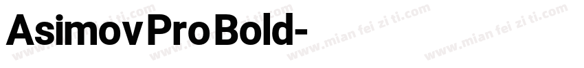 Asimov Pro Bold字体转换